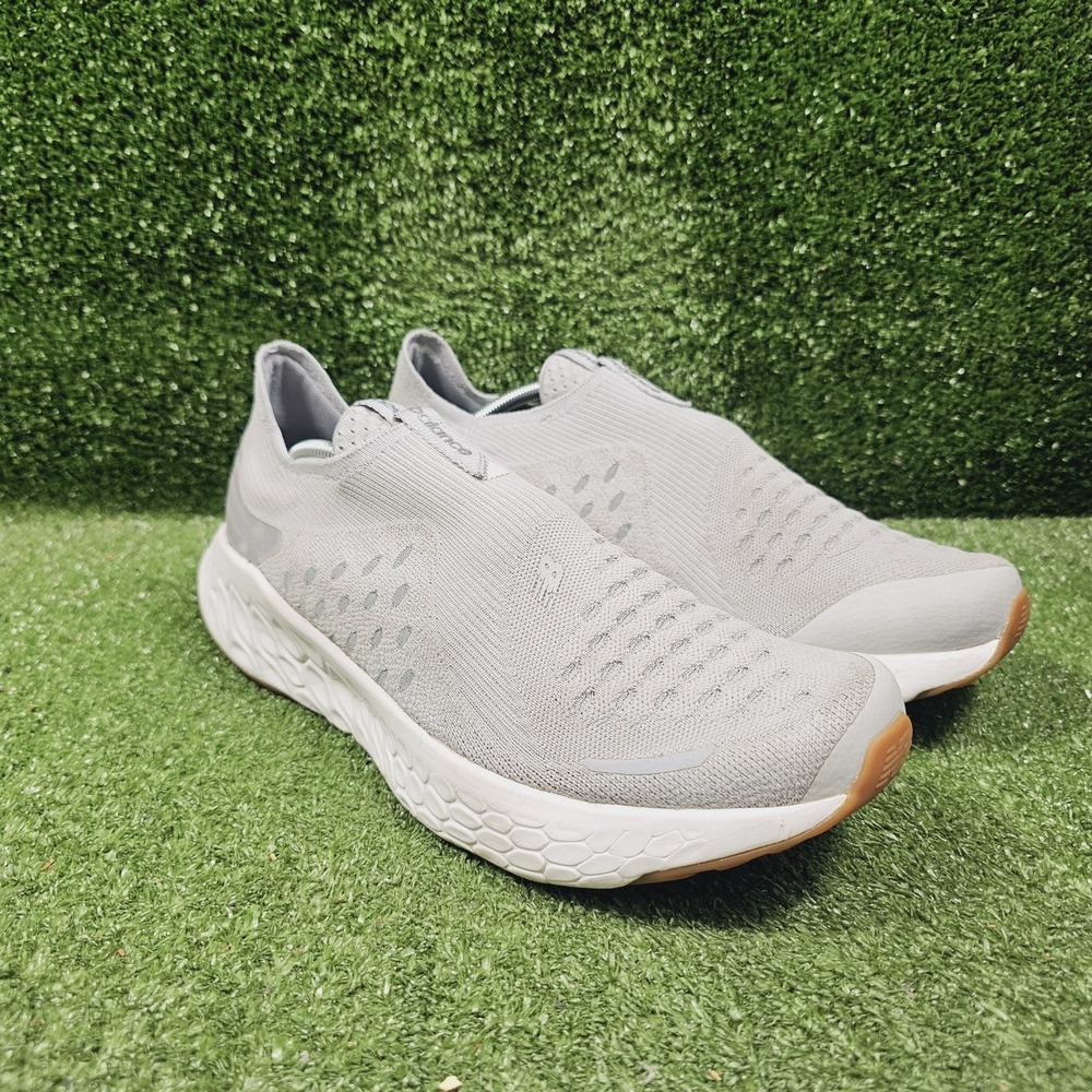 New Balance Fresh Foam x 1080 Unlaced Light Grey Athletic Sneakers Mens Size 13